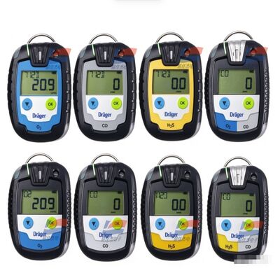 YJJ PAC 8500 Single Gas Detector CO/H2S/O2 Portable Personal Gas Monitor IP68